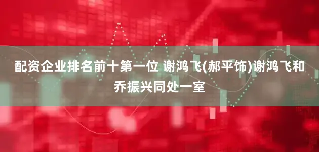 配资企业排名前十第一位 谢鸿飞(郝平饰)谢鸿飞和乔振兴同处一室